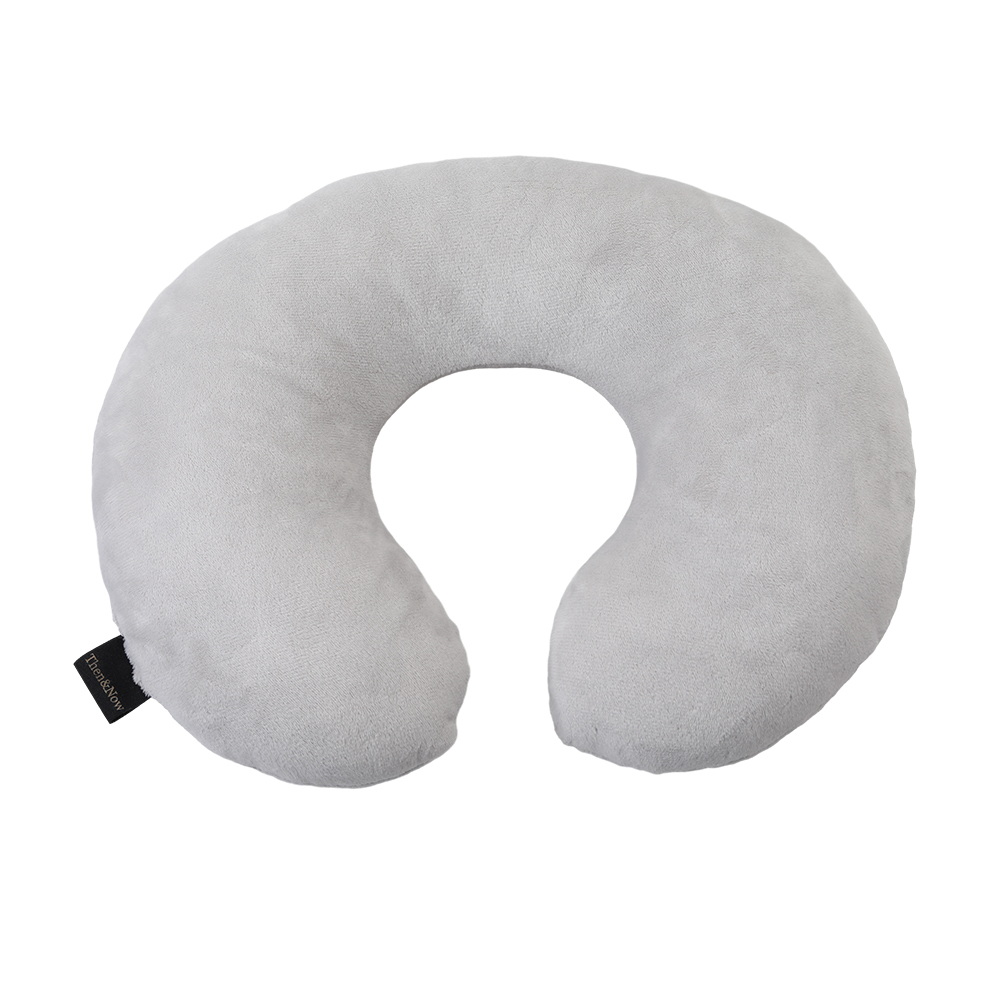 Then&Now Neck Pillow,Soft Comfortable Cotton Travel Pillow for for Plane, Car & Home.