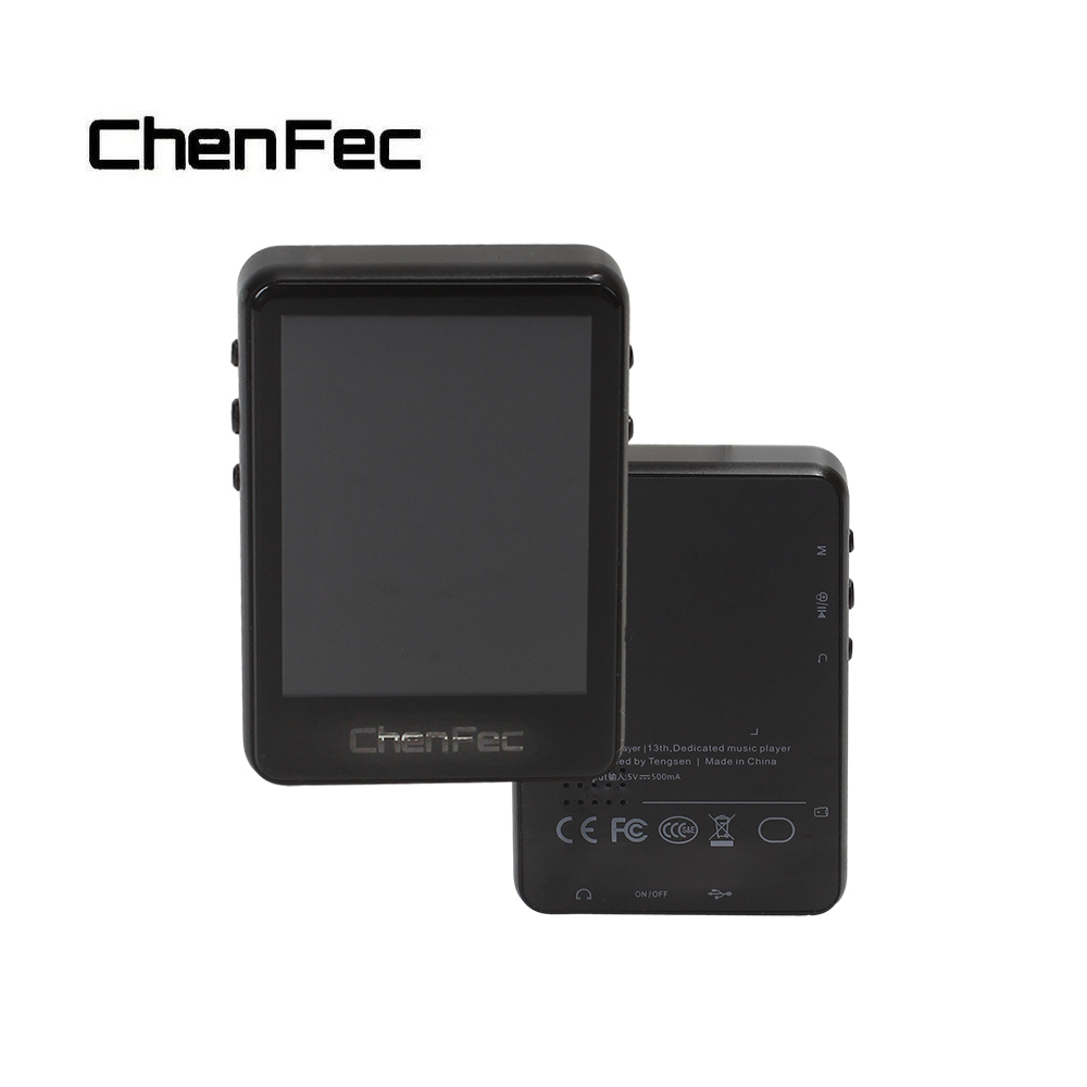 Chenfec MP3 player, 1.8 inch screen Bluetooth 5.2 touchscreen music player with speakers, FM radio, recording, and e-book capabilities