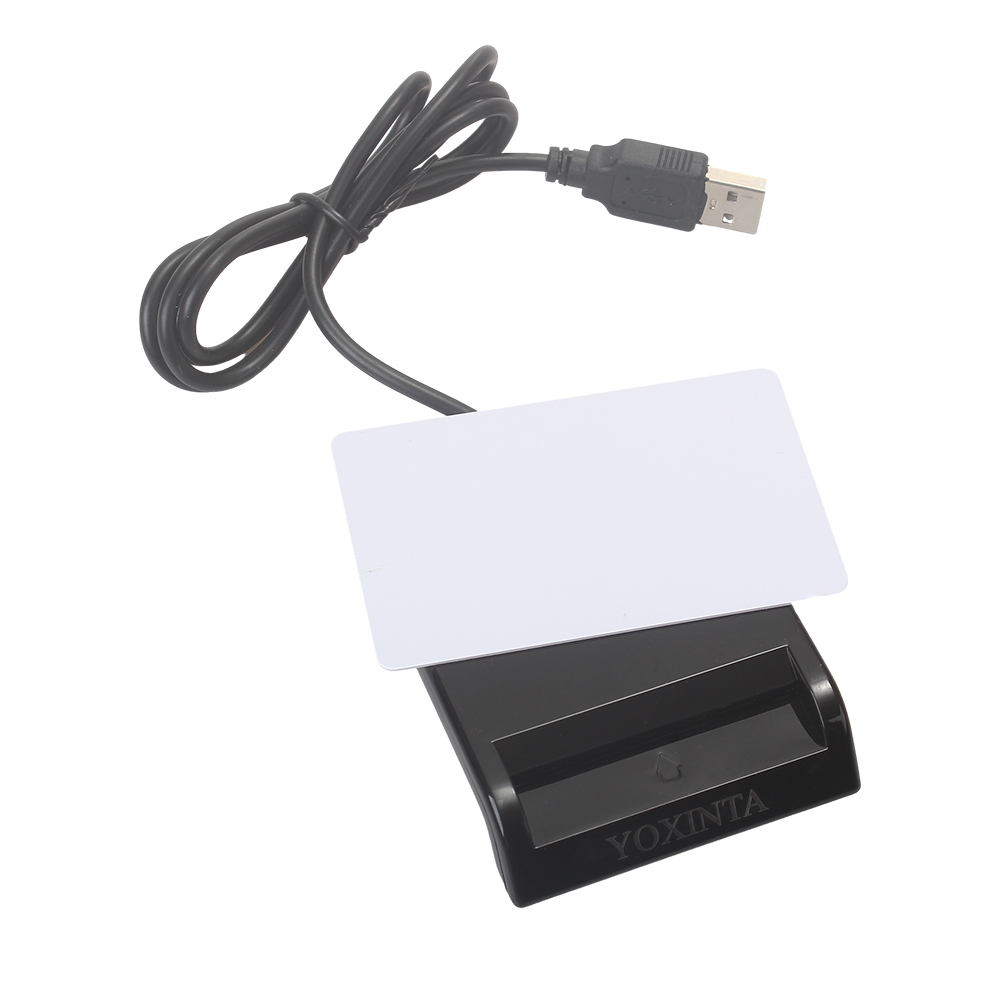 YOXINTA Chip Card Readers, USB2.0 Smart Card Reader Bank Card IC Card ID Card Chip Card Reader,Compatible with Windows,OSX,Linux