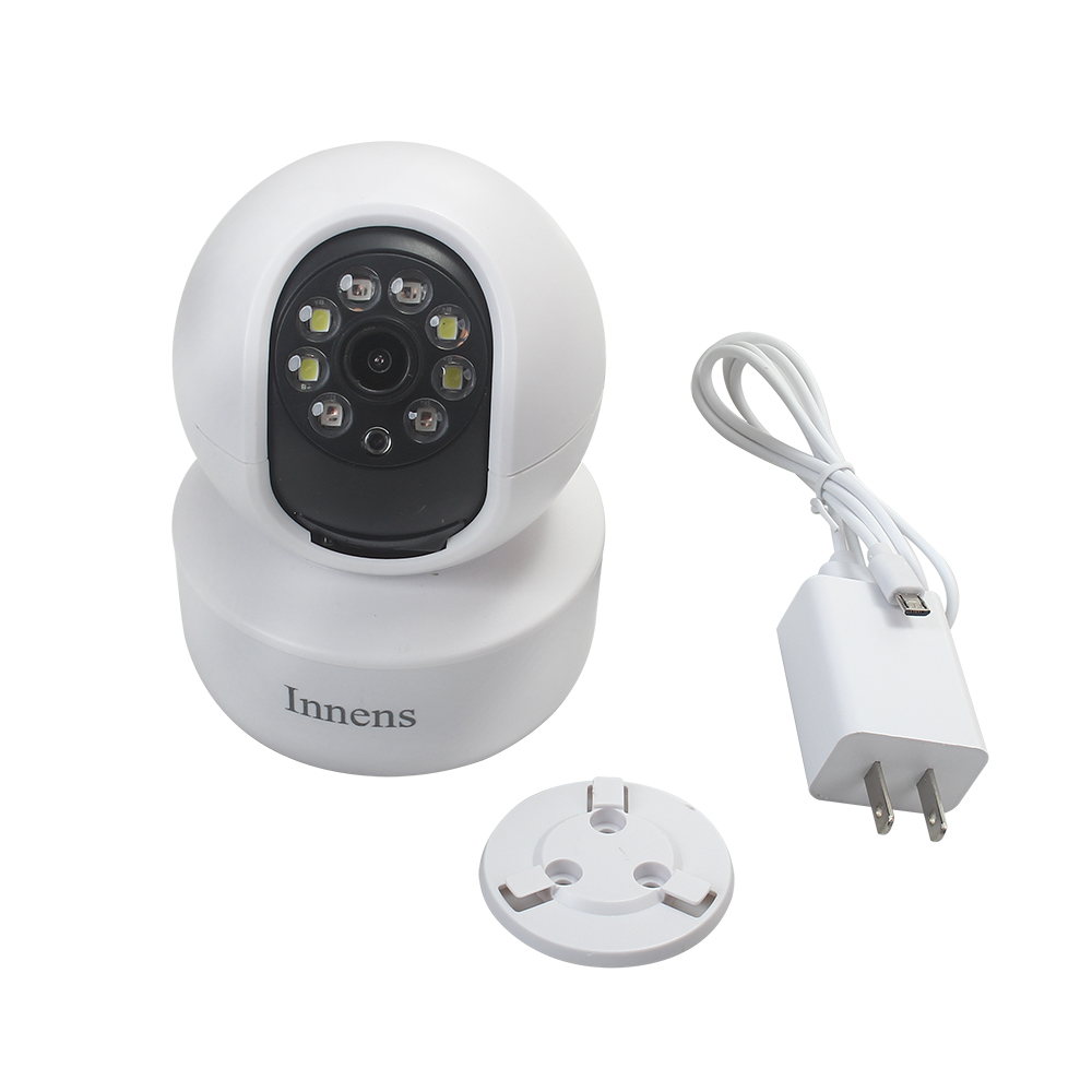Innens Video baby monitor, 1080P Home wireless Wifi camera remote mobile indoor monitor 360 ° dead angle free high-definition night vision