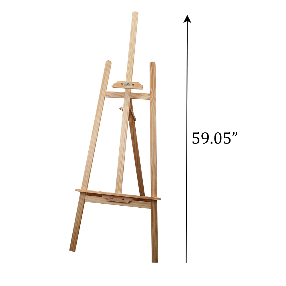 Boxtree Versatile Adjustable Easel Stand,Wooden Display Easels for Artistic Expression, Painting, and Presentations | Accommodates Various Canvas Sizes, Easy Assembly.