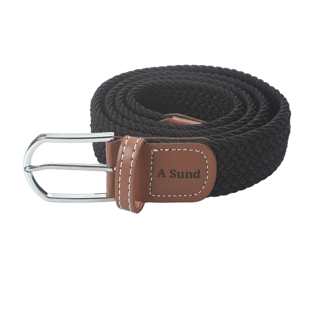A Sund Belt,Elastic Braided Stretch Belt,Elastic Stretch Belt for Men Golf Casual