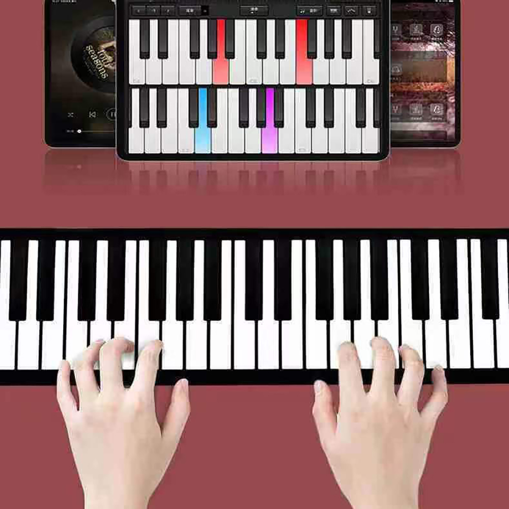 Akira Keyboards for musical instruments, hand scrolled piano, beginner's household hand scrolled piano, 49 keys