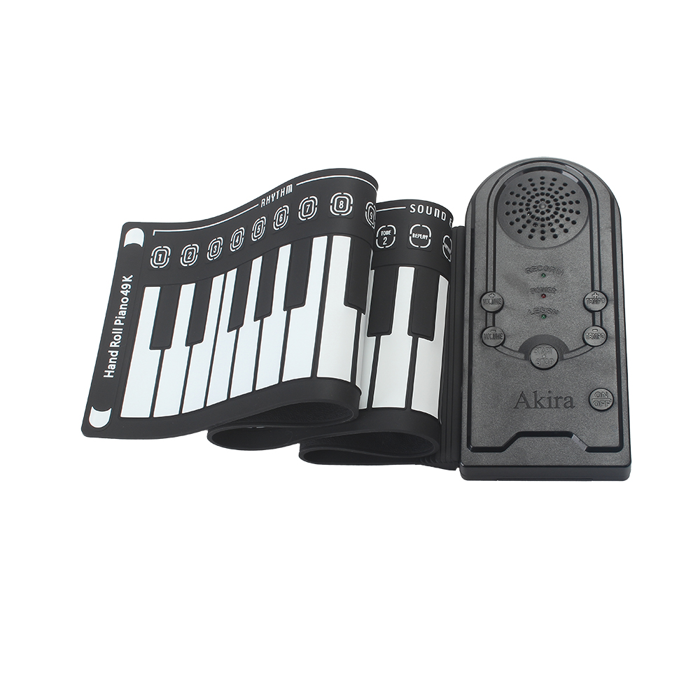 Akira Keyboards for musical instruments, hand scrolled piano, beginner's household hand scrolled piano, 49 keys