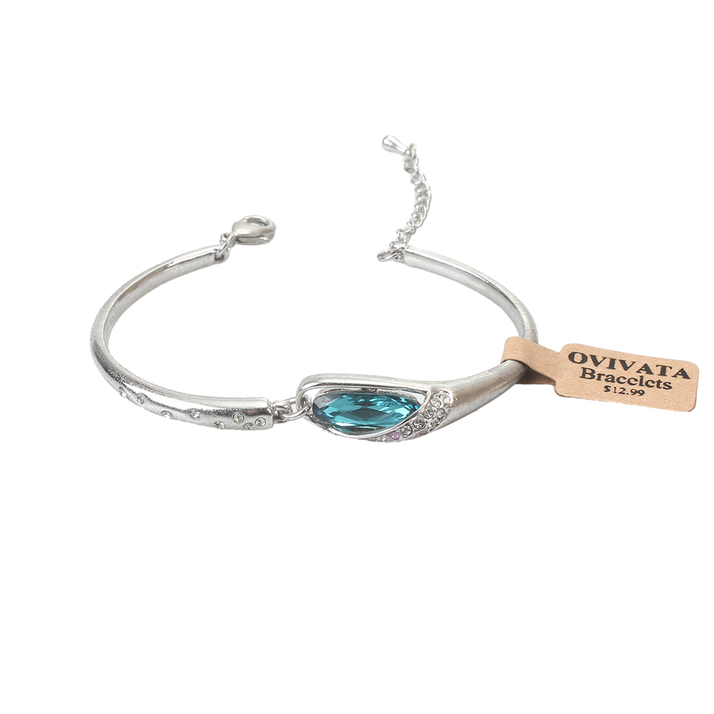 OVIVATA Bracelets,925 Sterling Silver Crystal-inlaid Bracelet,Fine Jewelry Gifts for Women