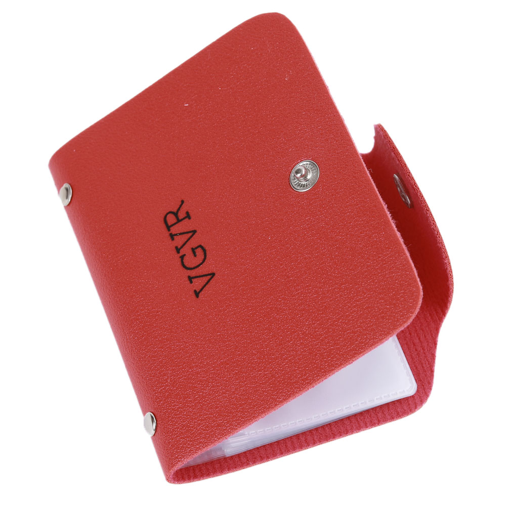 VGVR Ladies Leather Credit Card Wallets for Women Credit Card Holder Women RFID Protector Small Bifold Women's Wallet Compact Credit Debit Card Holder Case（RED）