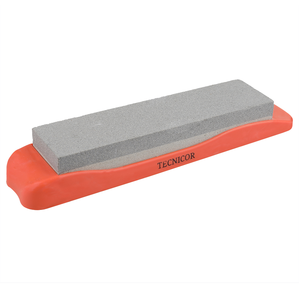 TECNICOR Knife Sharpening Stone, Whetstone Dual Sided 1000/6000 Grit Waterstone with Angle Guide Non Slip Rubber Base Holder, Knife Sharpeners Tool Kit for Kitchen Hunting