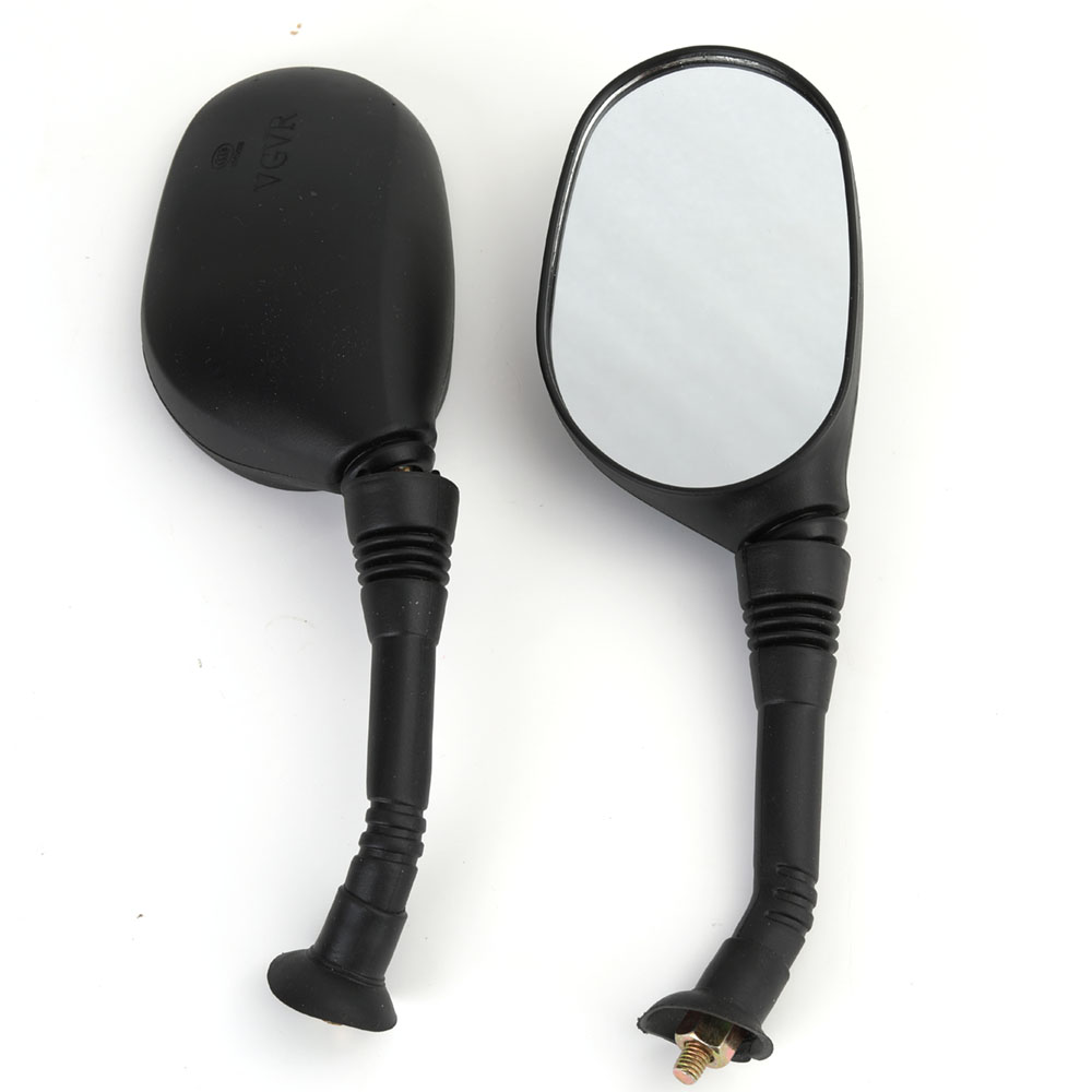 VGVR Motorcycle mirror, 2 Pcs Adjustable Rotatable Bicycle Rear View Mirror Handlebar Mounted for Mountain Road Bike Electric Motorcycle Wide Angle Cycling View