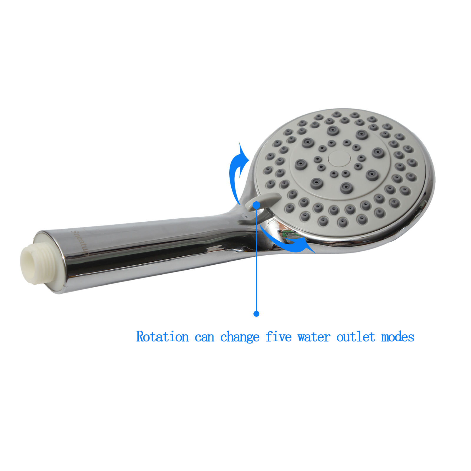 Sneatup Hand-held showers，High Pressure Shower Head, Universal Handheld Shower Double Boost Pressure Design for Low Water Pressure 4 Spray