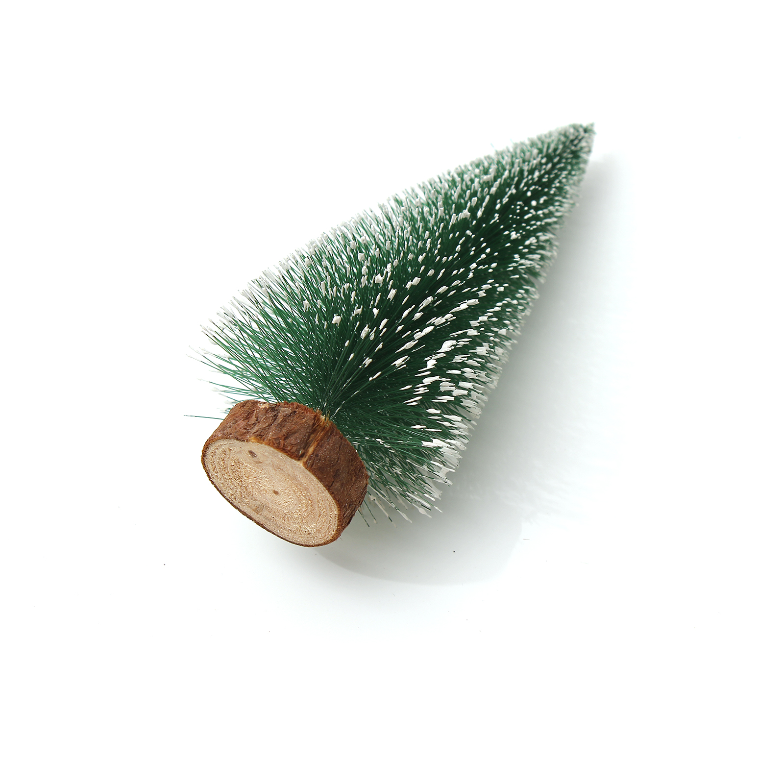 Laozai Christmas trees of synthetic material,Artificial Mini Christmas Trees, Miniature Sisal Frosted Christmas Trees Bottle Brush Trees for Xmas Home Tabletop Decor