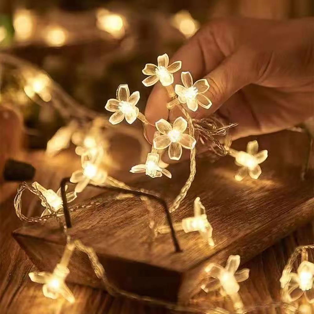 YIER Decoration LED lights, Battery Operated String Lights 10LED Cherry Blossom Waterproof LED lights for strings, flowers, branches and other ornamental decorations