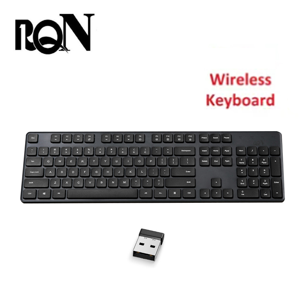 RQN Wireless computer keyboard Slim Bluetooth Wireless 3.0 Keyboard for PC Windows Laptop Apple Mac iPad Tablet