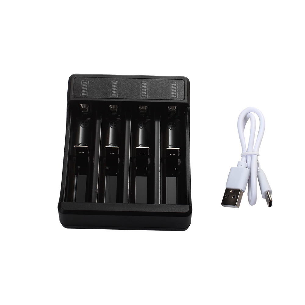 LNOCCIY Intelligent universal 4-slot USB battery charger comes with charging prompt light