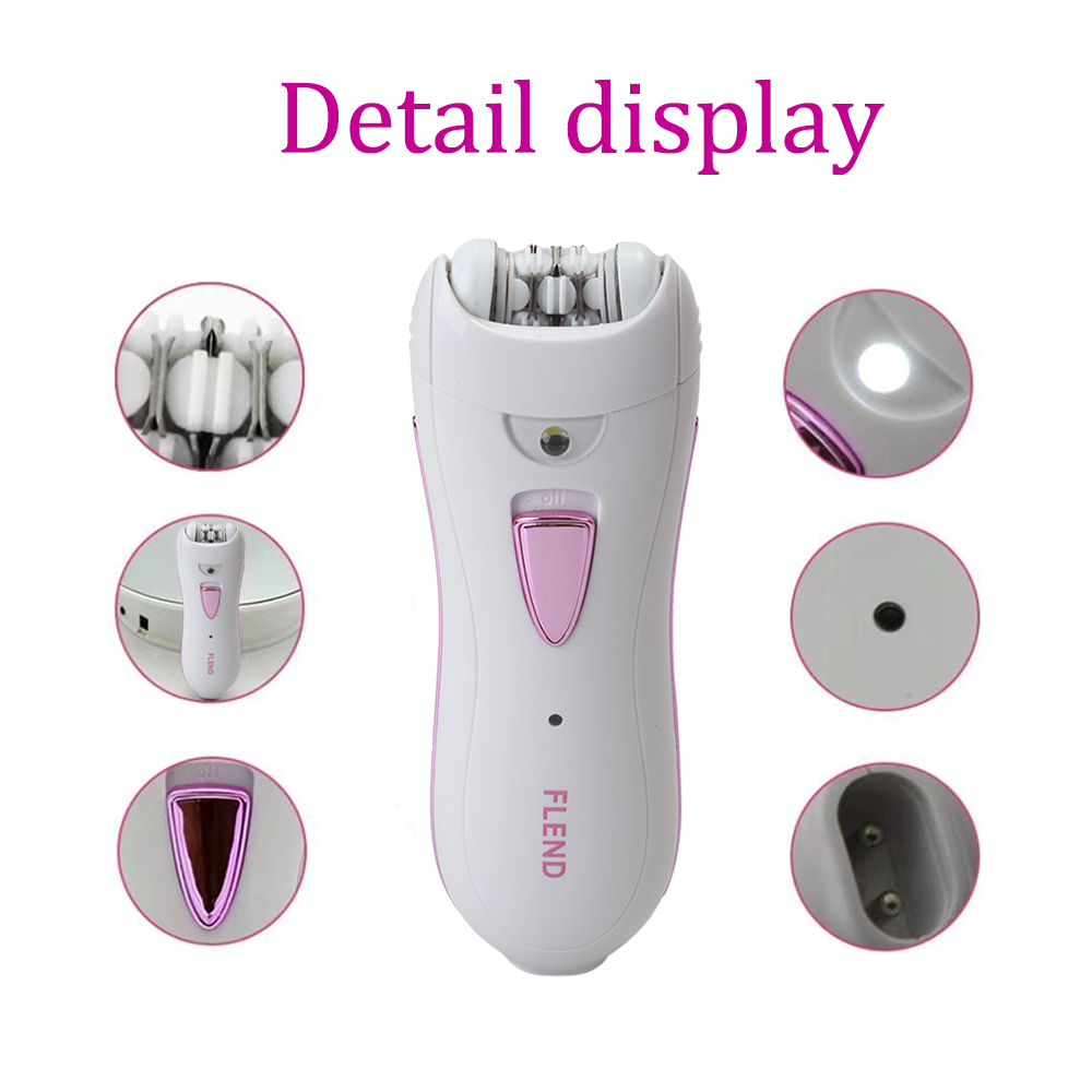 FLEND Electric Depilation appliances, Womens Shaver & Trimmer,Facial Leg Armpit Depilation appliances for Women