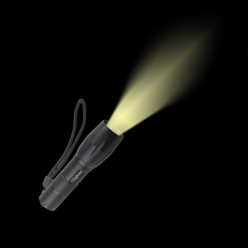 Glighone Lighting flashlight, outdoor USB charging, super bright long-range, mini portable flashlight, multifunctional, durable Lighting flashlight
