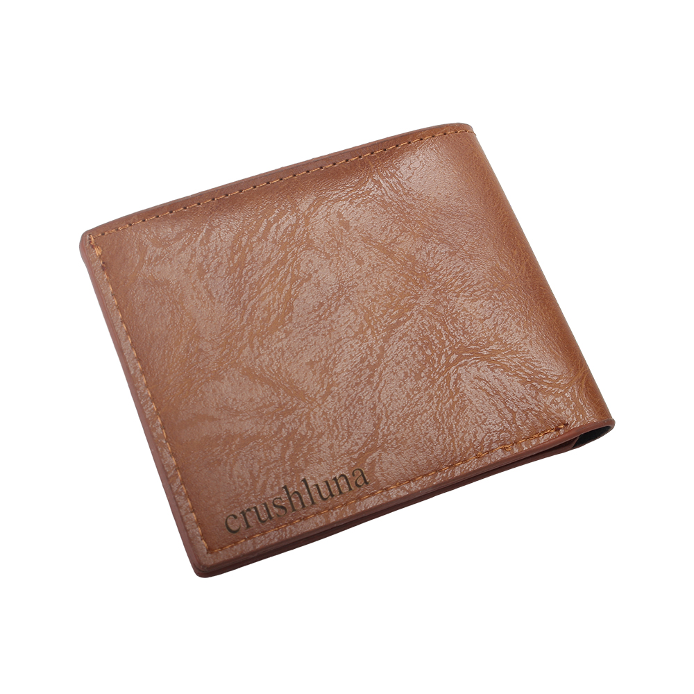 Crushluna Pocket wallets, Mens Leather Slim Bifold Wallet RFID Blocking Minimalist Front Pocket Wallets