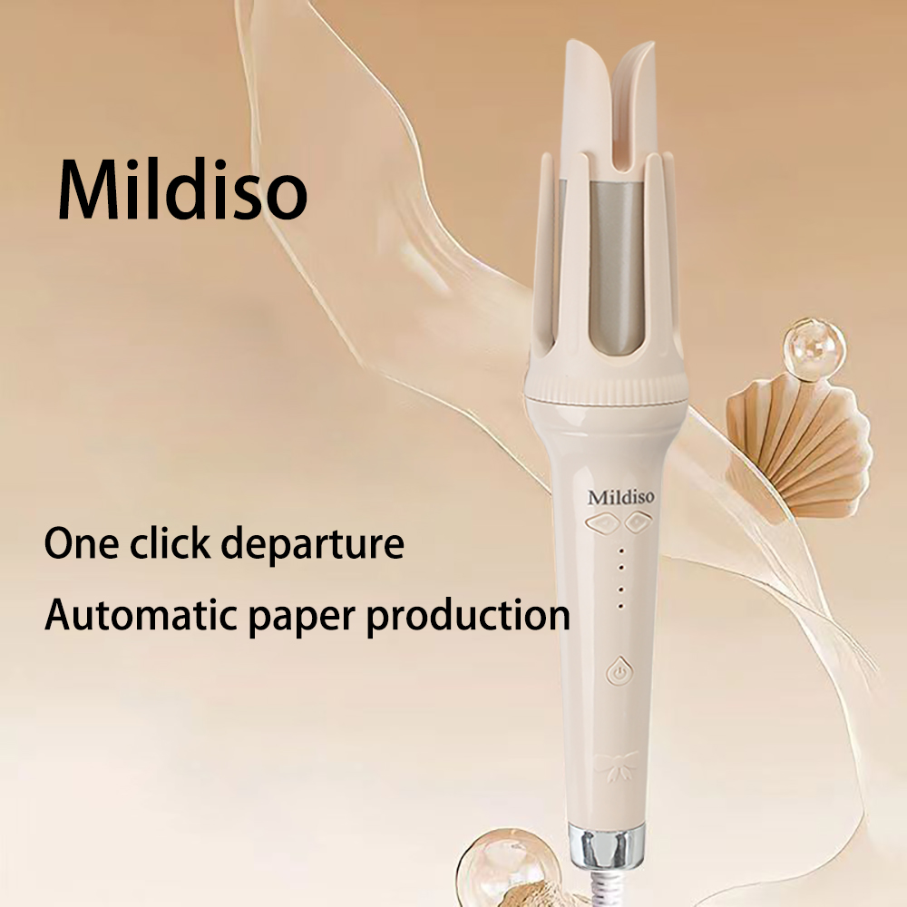 Mildiso curler automatic curling stick 32cm large wave lazy person negative ion automatic curling, anti perm, long-lasting styling, non stick hair