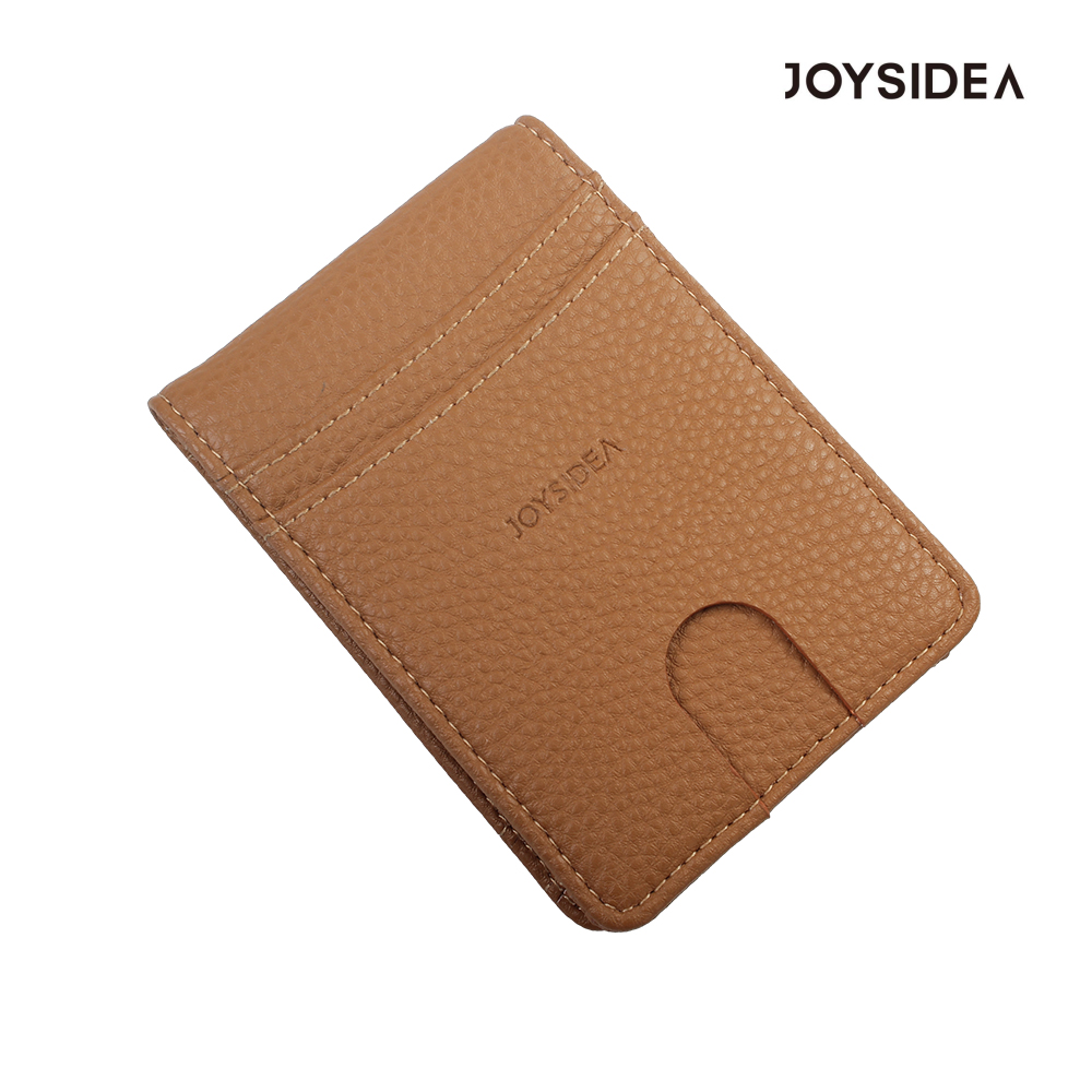 JOYSIDEA Wallet card bag, wallet wallet for both men and women, all-in-one driver's license, slim and double fold real pickup bag
