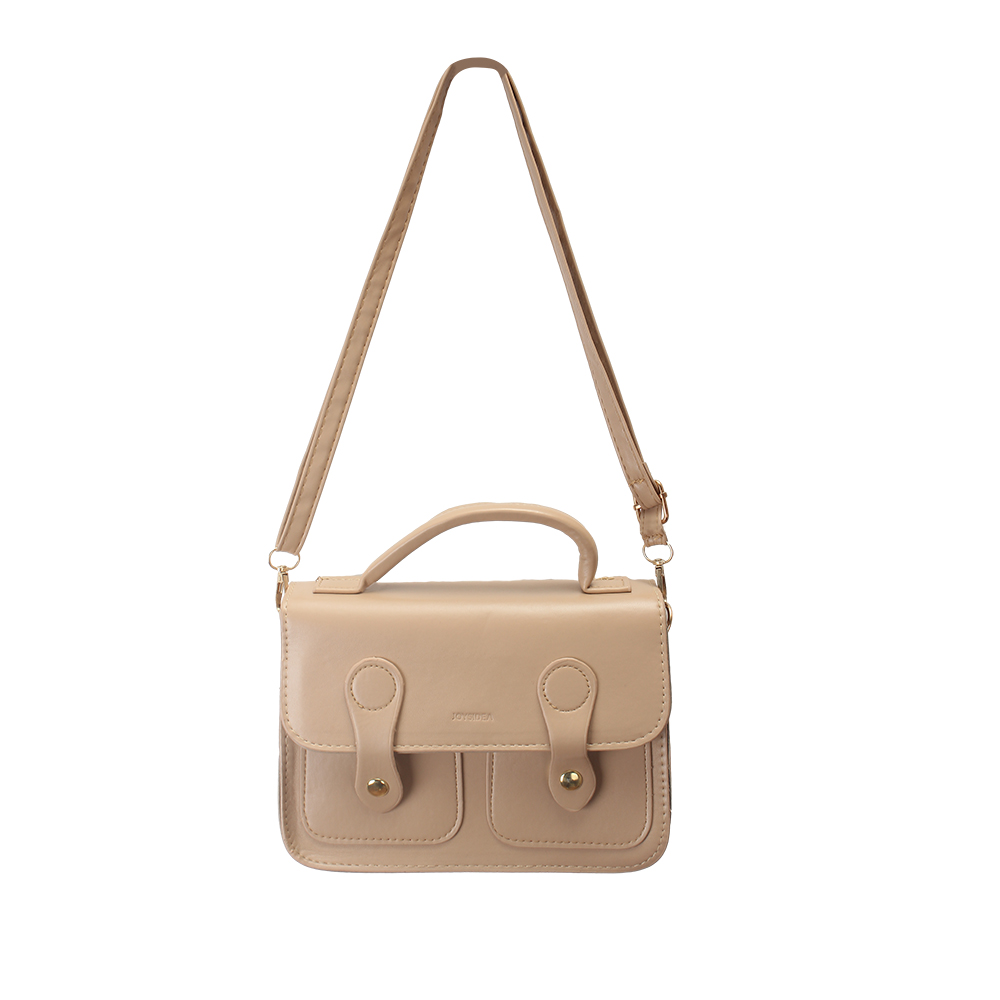 JOYSIDEA Crossbody bag, handbag, fashionable and versatile, large capacity, pure plain leather bag