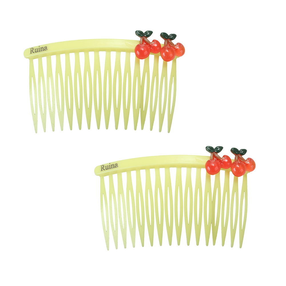 Ruina Comb Style Hair Accessories, Candy Color Fruit Hair Comb Clips,Hair Accessories Decorative Comb for Women Kids Girls