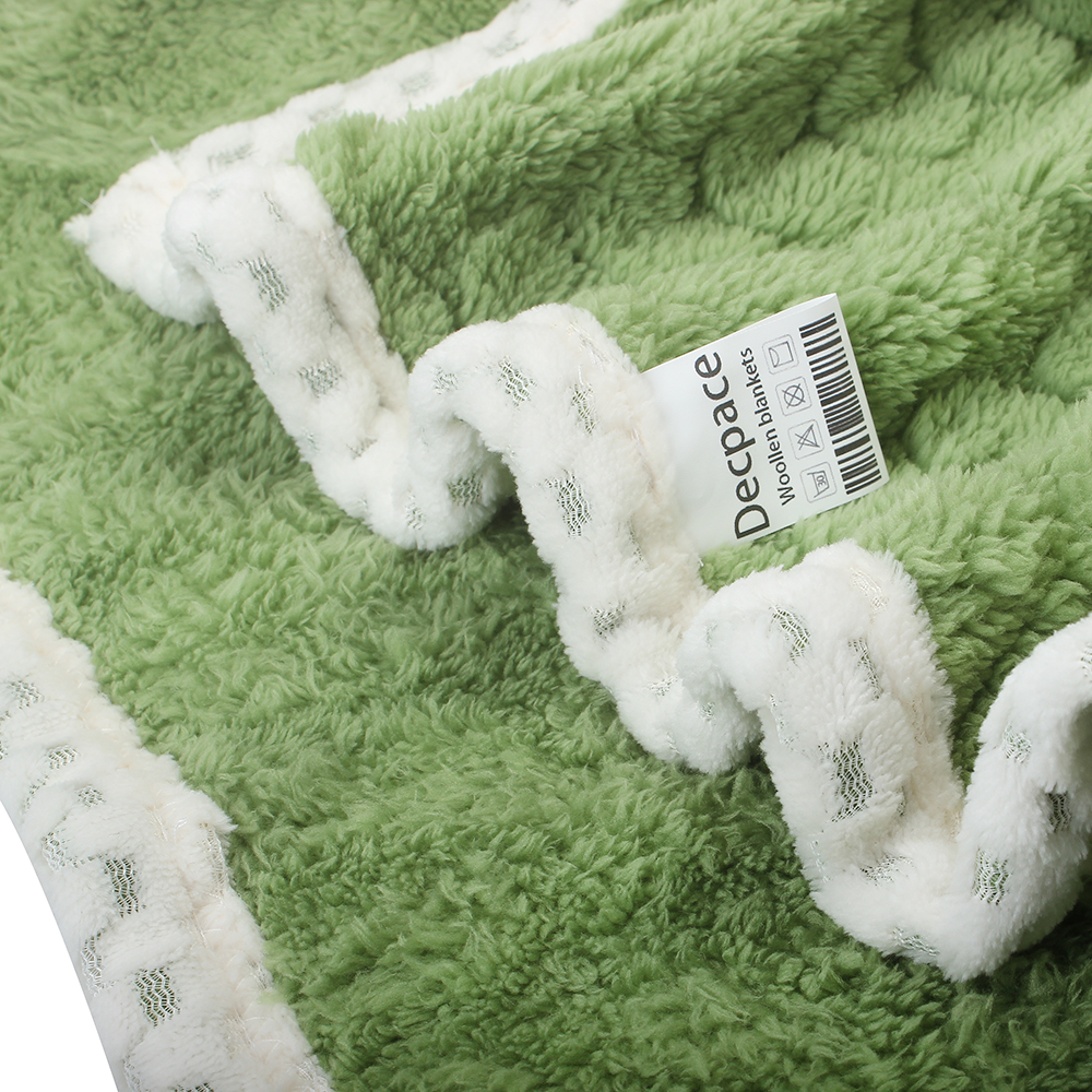 Decpace Woollen blankets, Soft Fuzzy Fluffy Long Hair Blanket for Couch Sofa Bed,Blanket Super Soft, Cozy Lightweight (60 "X90")