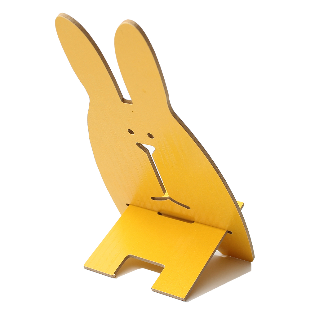 HYXing Lazy portable mobile phone holder,woodiness Cartoon phone holder can be assembled.