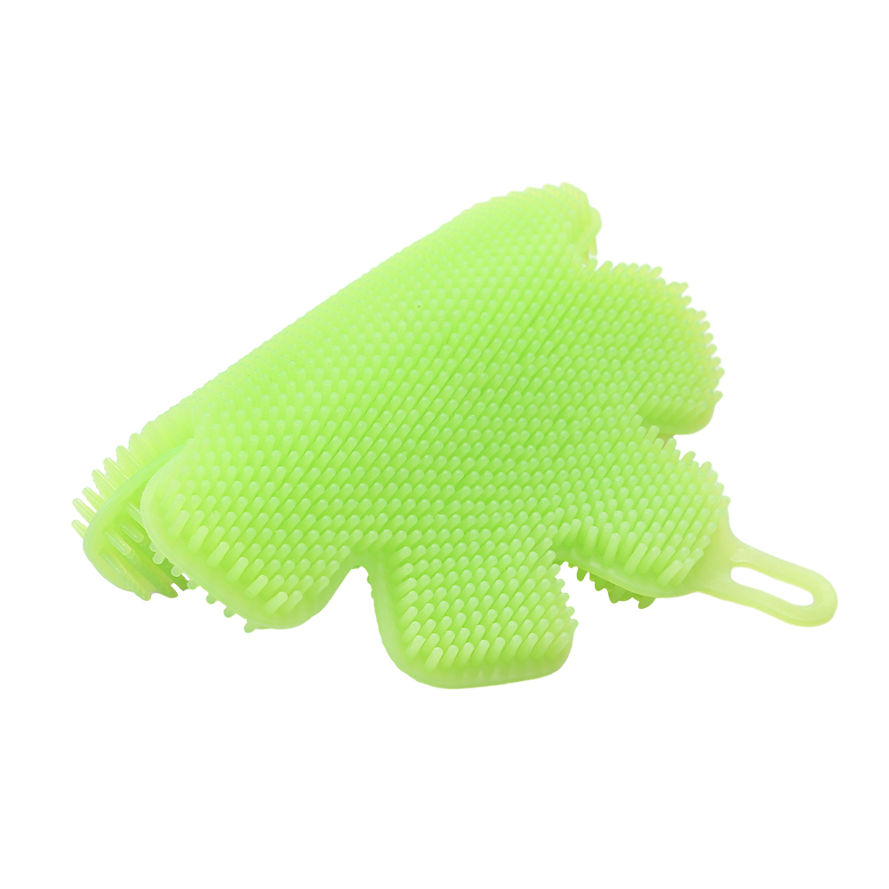 SINGRUILTD Household cleaning brush, Silicon Flower Cleaning Brush,Multi-Functional Silicone Kitchen Cleaning Brush