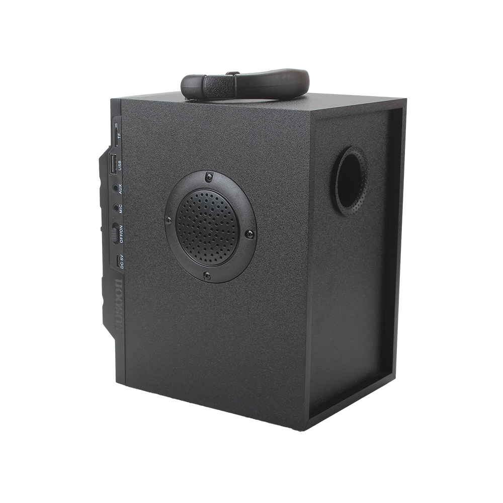 sosoon Bluetooth speaker wireless connection for home and outdoor use, subwoofer, square dance sound system, large volume with remote control