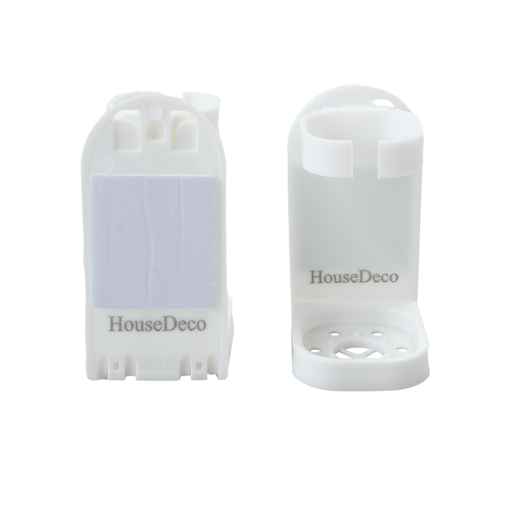 HouseDeco Toothbrush holder, Self-Adhesive Wall-Mounted toothbrush storage rack, for Bathroom