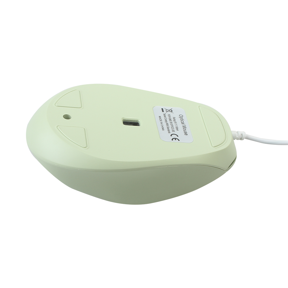 MegabyteMagic Computer mouse,USB wired silent mouse for desktop/laptop (Green)