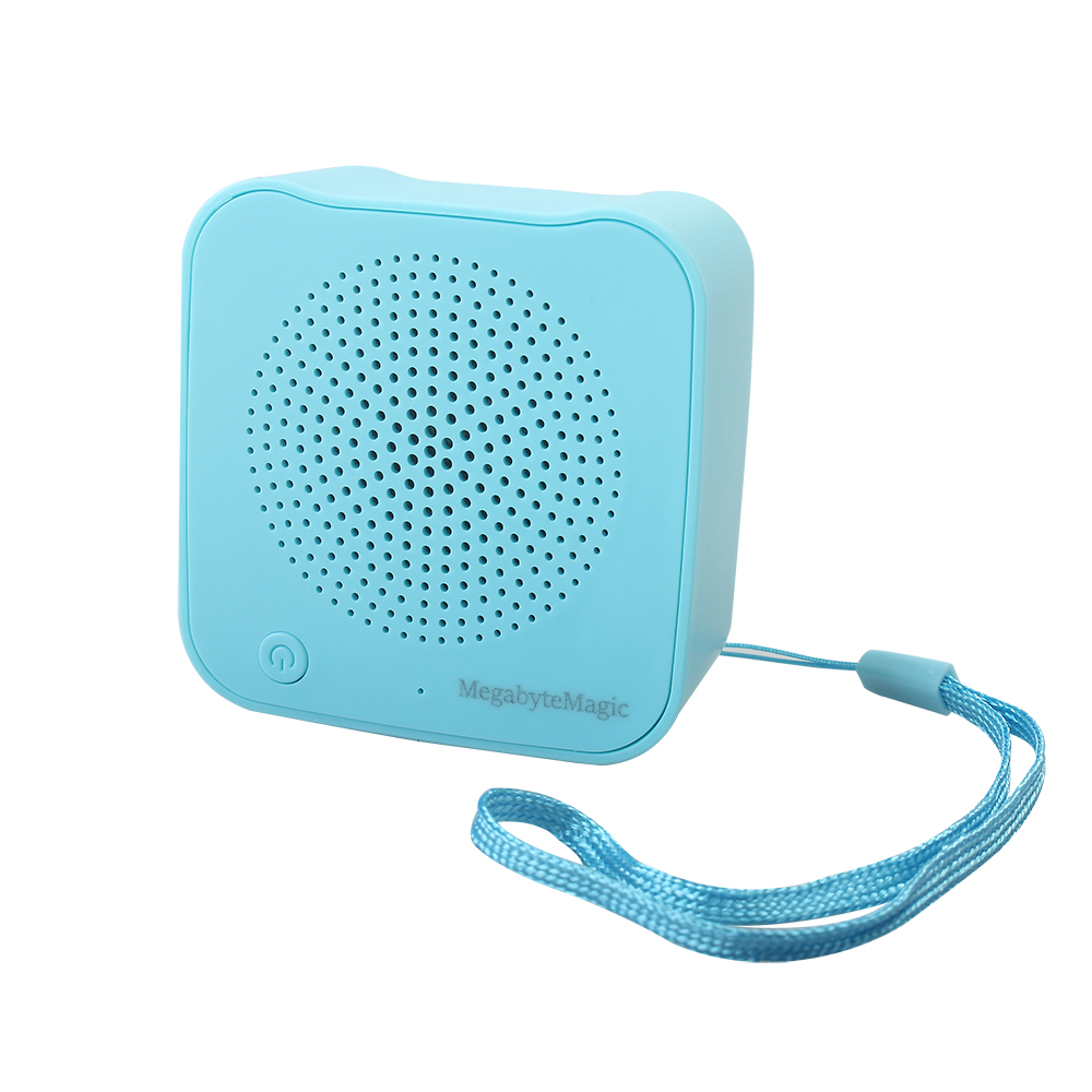 MegabyteMagic Small Portable Speakerphones,Bluetooth mini USB charging blue speaker