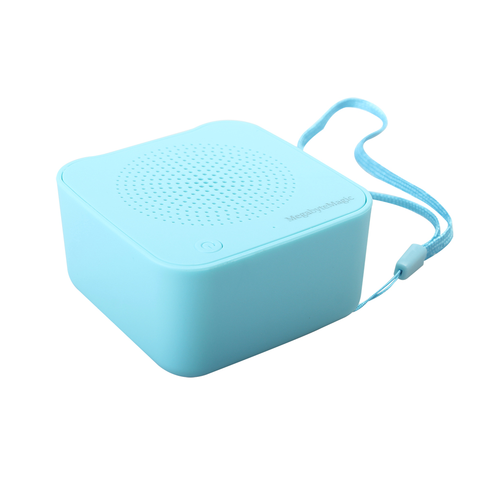 MegabyteMagic Small Portable Speakerphones,Bluetooth mini USB charging blue speaker