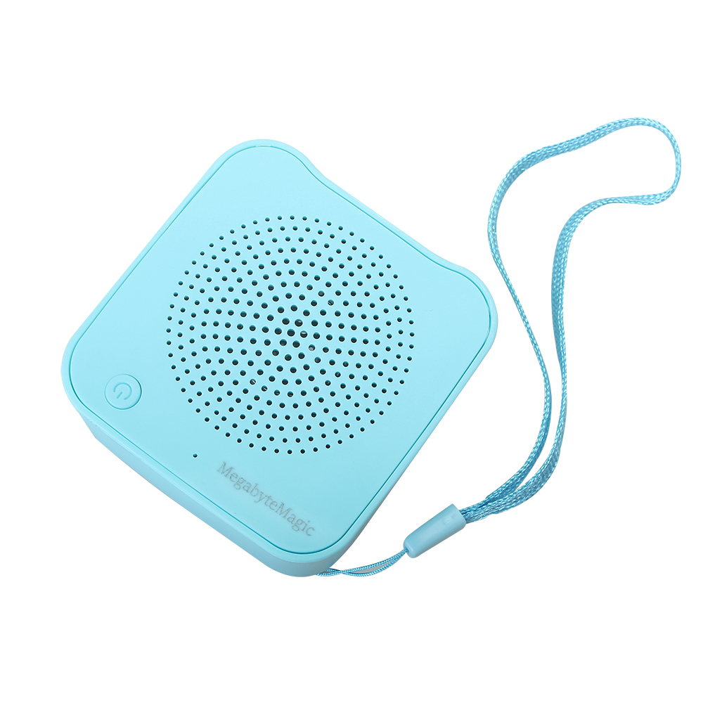 MegabyteMagic Small Portable Speakerphones,Bluetooth mini USB charging blue speaker