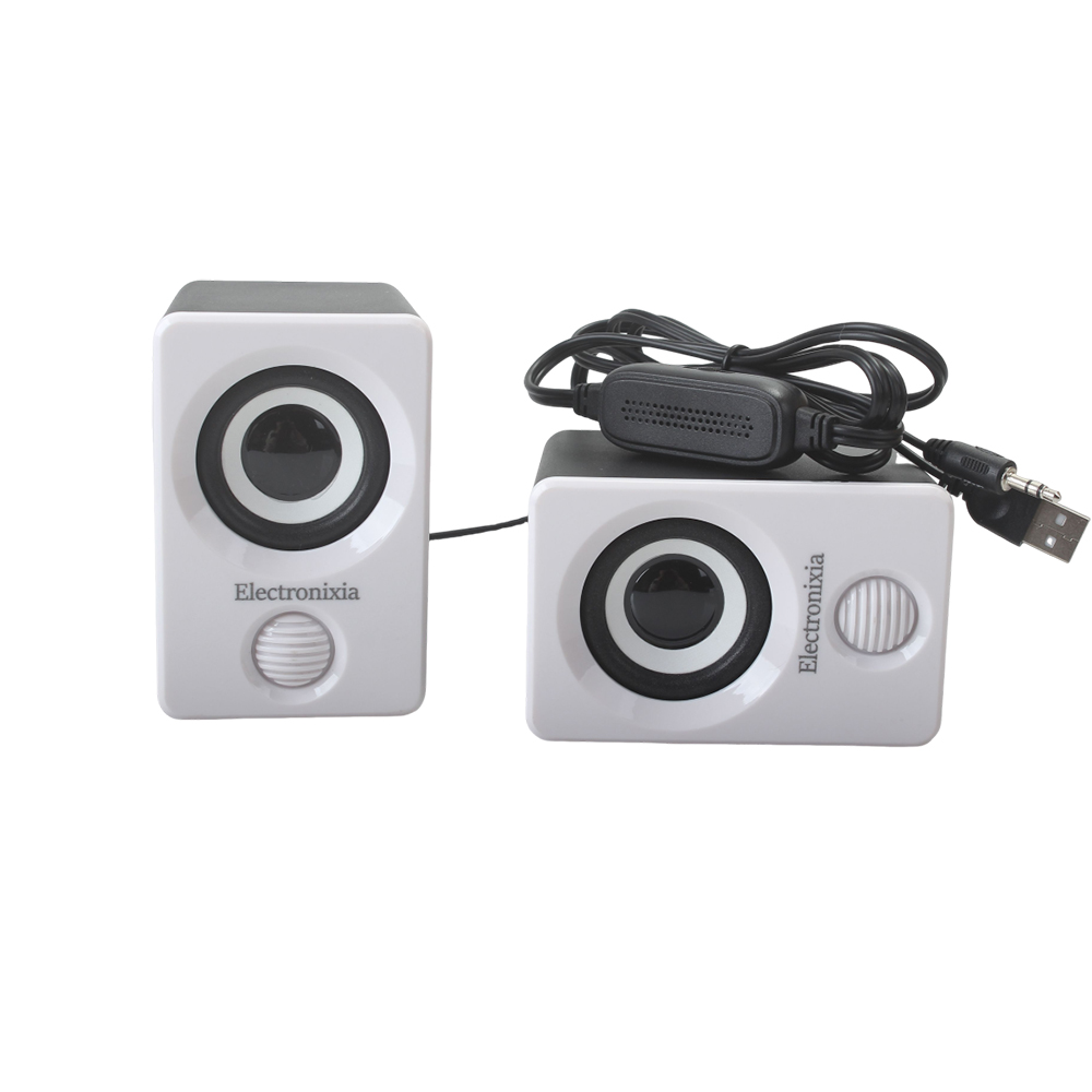 Electronixia Loud speakers,3.5 mm Audio and USB Interface,Portable Mini Speaker for Laptop PC Phones Tablets Gaming Speakers