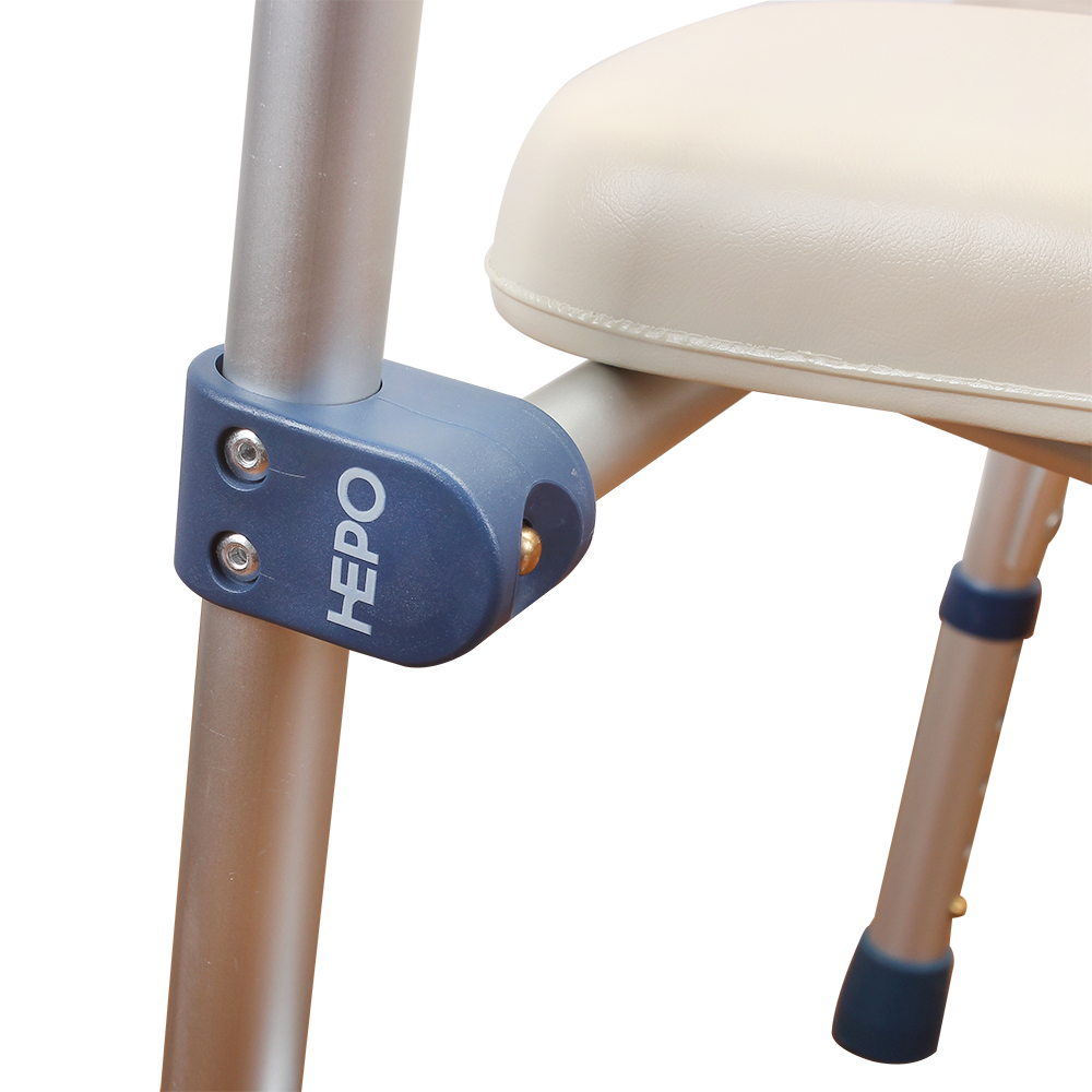 HEPO Commode chairs,toilet chairs,Adjustable Folding Commode chairs with Padded Seat and Arms,suitable for elderly disabled