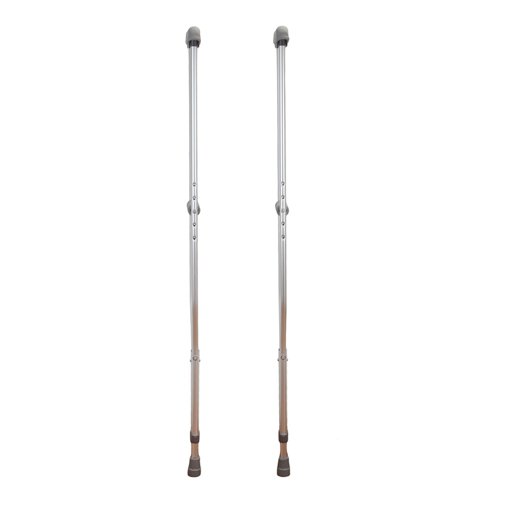 HEPO Adjustable height crutches. Adult 4'7 "to 6'7" 300 LBS aluminum lightweight crutches
