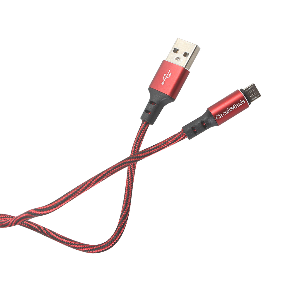 CircuitMinds Micro USB Cable,[3.3Ft/6Ft]Fast Charging Speed Data Wire Nylon Colored Braided Powerline Cable for Android Smartphones, Tablets and More