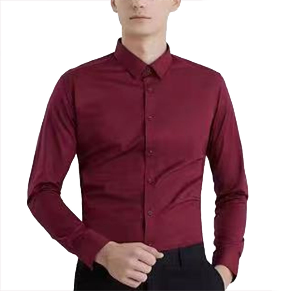 Manvelous Shirts, Men's wine red Long Sleeve Shirt XL