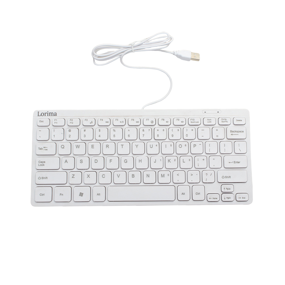 Lorima Computer keyboard mini ultra-thin wired keyboard desktop/laptop universal keyboard 9.7 inches
