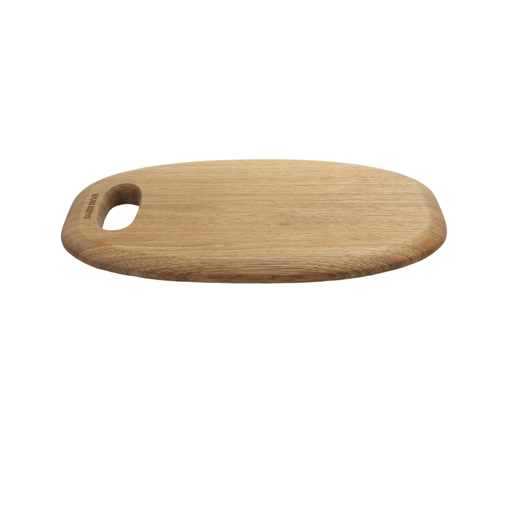 SAAEH SWWH Kitchen Chopping board, oval solid wood cutting board, anti mold double-sided cutting board