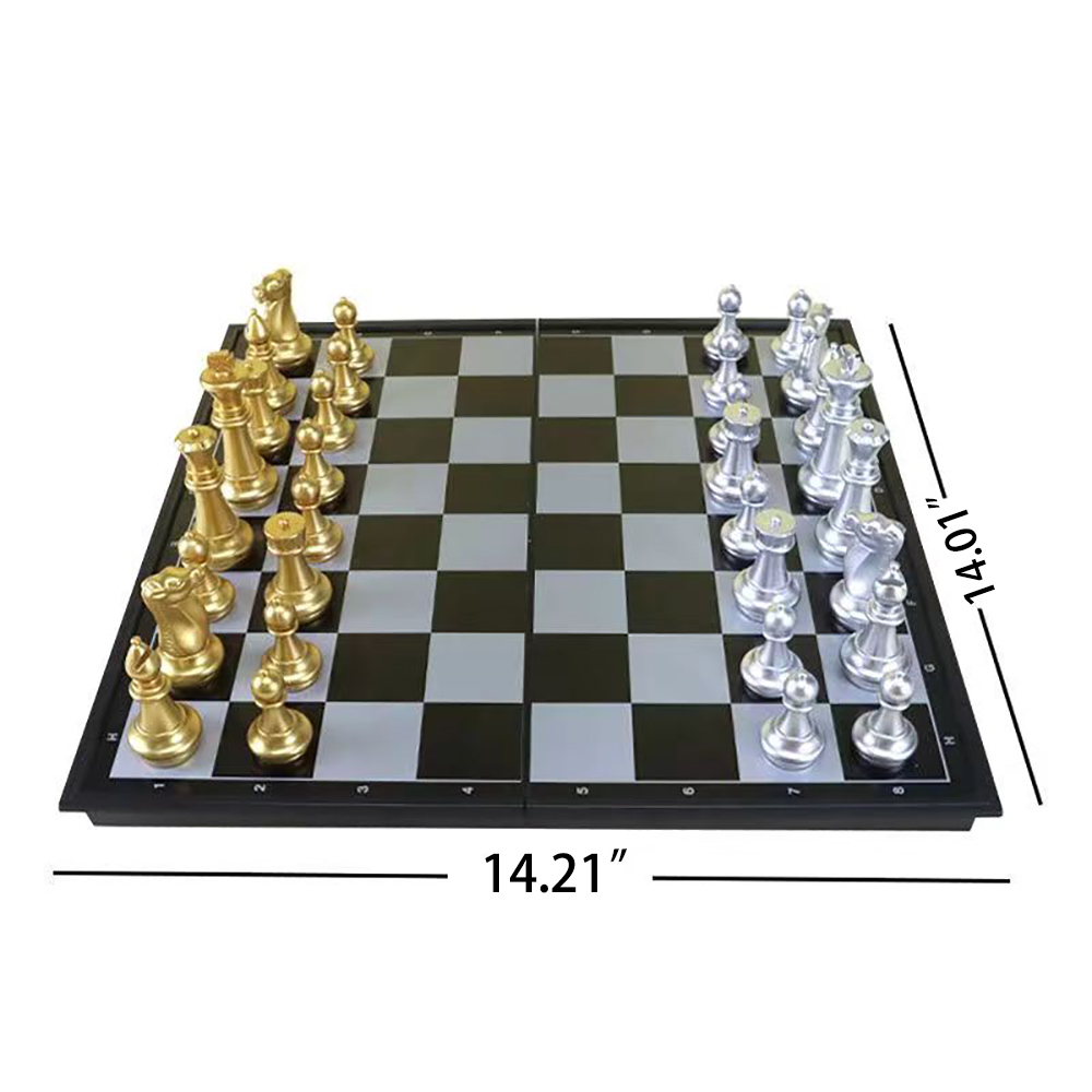 Sea jump International Chess Game Folding Chess Board Magnetic Checkers Toy Chess
