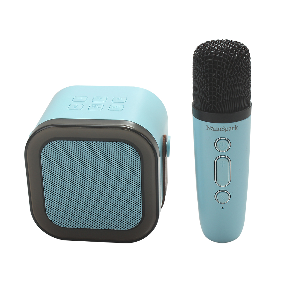 NanoSpark Speaker microphone, Bluetooth speaker, integrated wireless children's home karaoke mini microphone