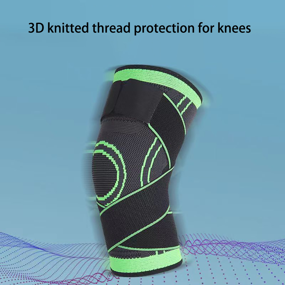 QZY Sports knee pads with knitted thin straps for running, cycling, fitness, mountaineering, anti slip knee pads