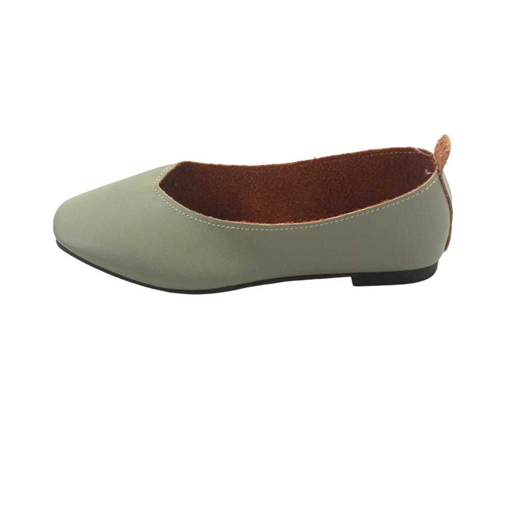 Broadlands Footwear, Summer Soft Leather Flat Shoes Square Headed Lightweight Shoes