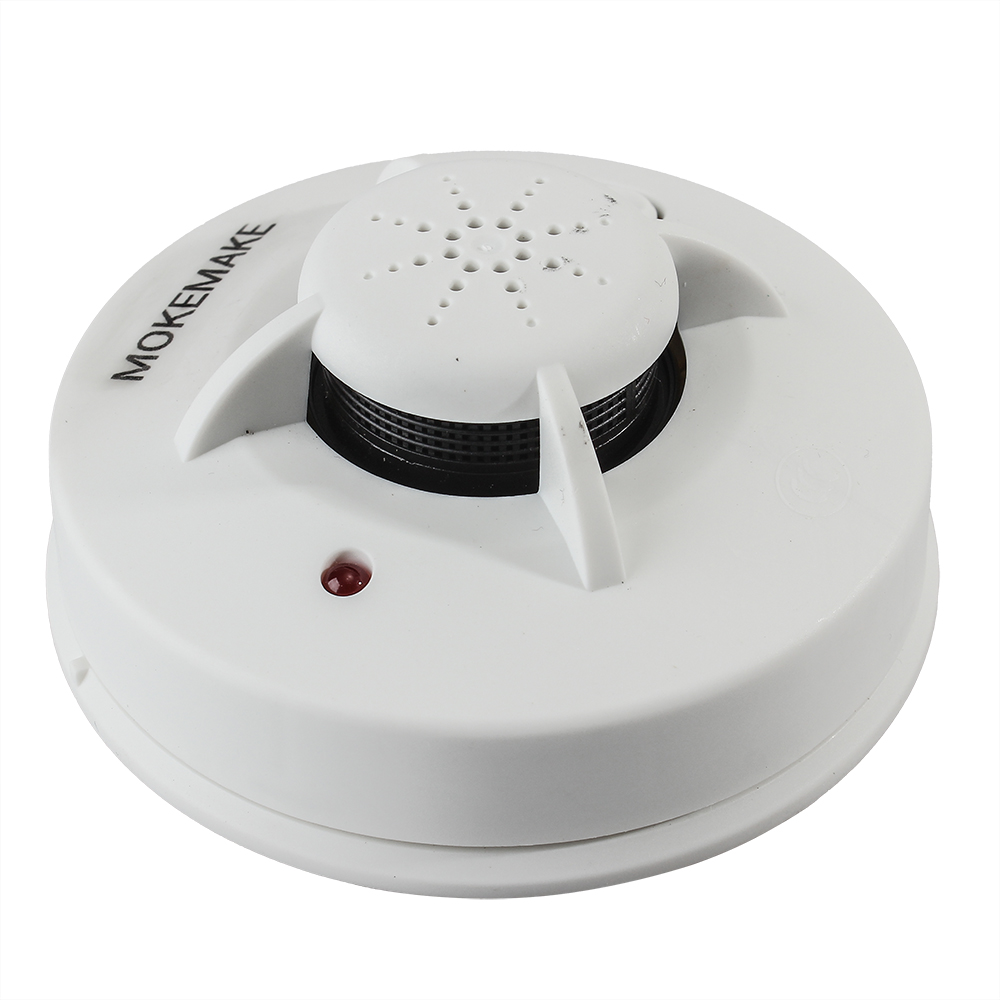 MOKEMAKE Battery Powered Smoke Alarms With Silence Button.