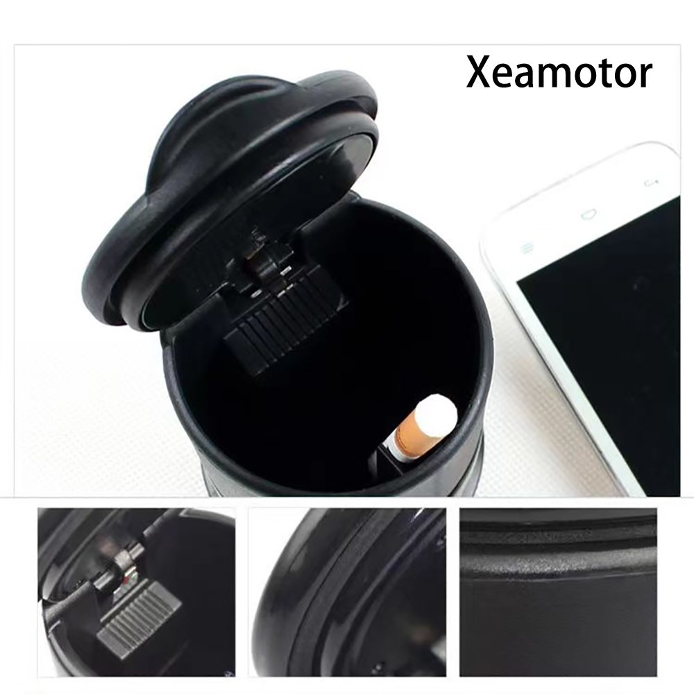 Xeamotor Automobiles ashtray, Portable Car Ashtray With Lid, Smell Proof Windproof Detachable Auto Truck Ashtray
