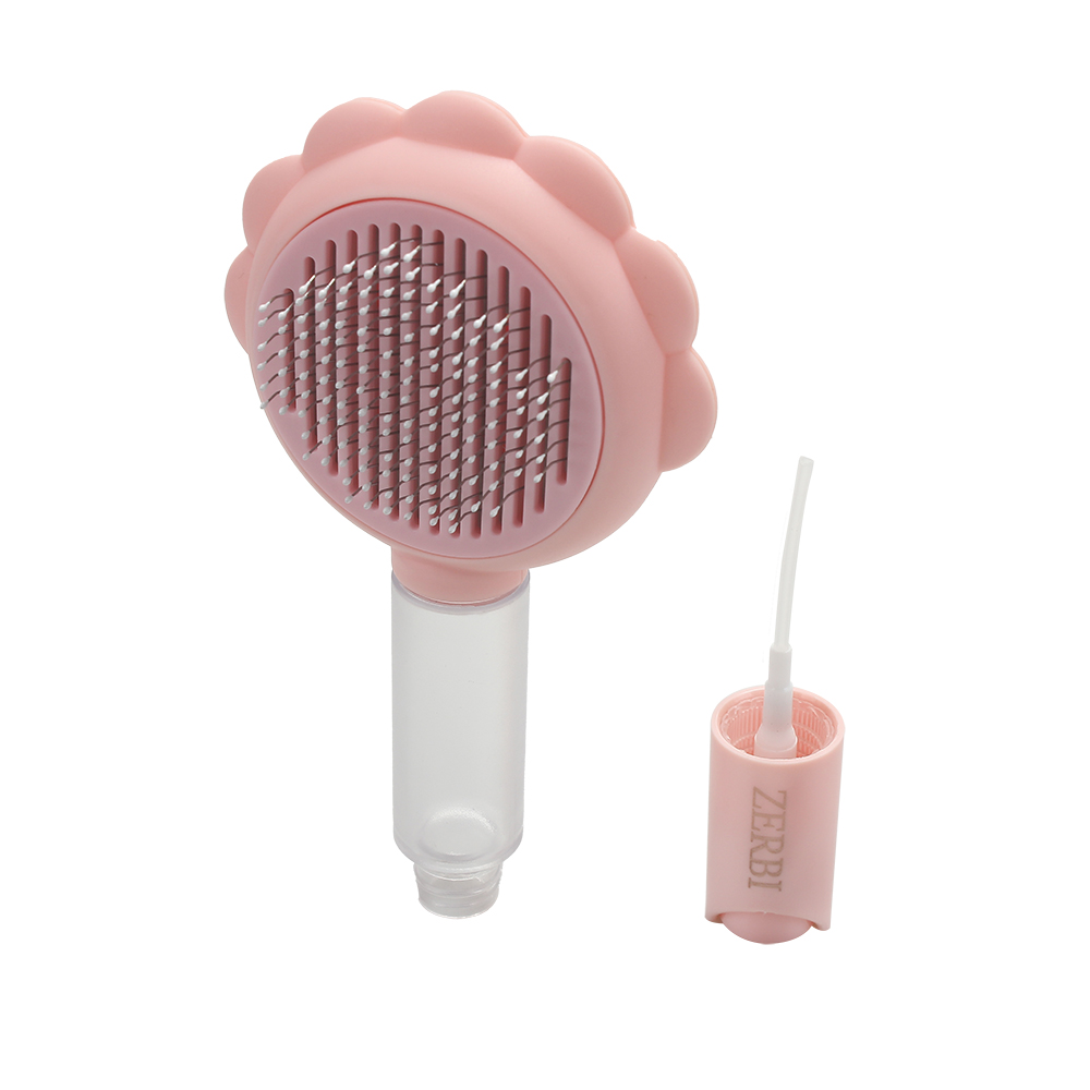 ZERBI Pet Brushes,Pet Shedding Brush for Cats Dogs,Pet Grooming Brush with Self-Cleaning Button