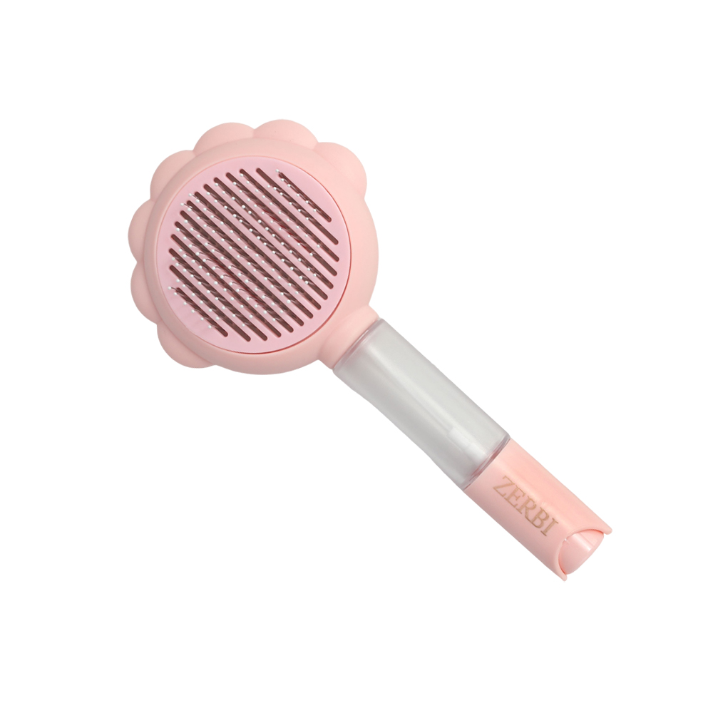 ZERBI Pet Brushes,Pet Shedding Brush for Cats Dogs,Pet Grooming Brush with Self-Cleaning Button
