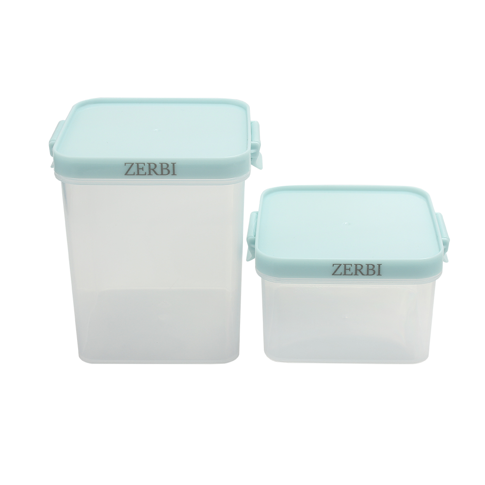 ZERBI Household or kitchen containers, 400ml/800ml capacity, food grade transparent sealed cans, snack storage boxes