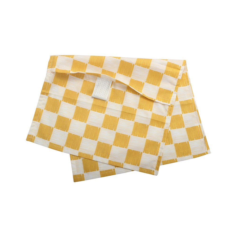 Pillow case for living room, bedroom, minimalist Instagram style household adult pillowcase (20"x30") with yellow and white plaid